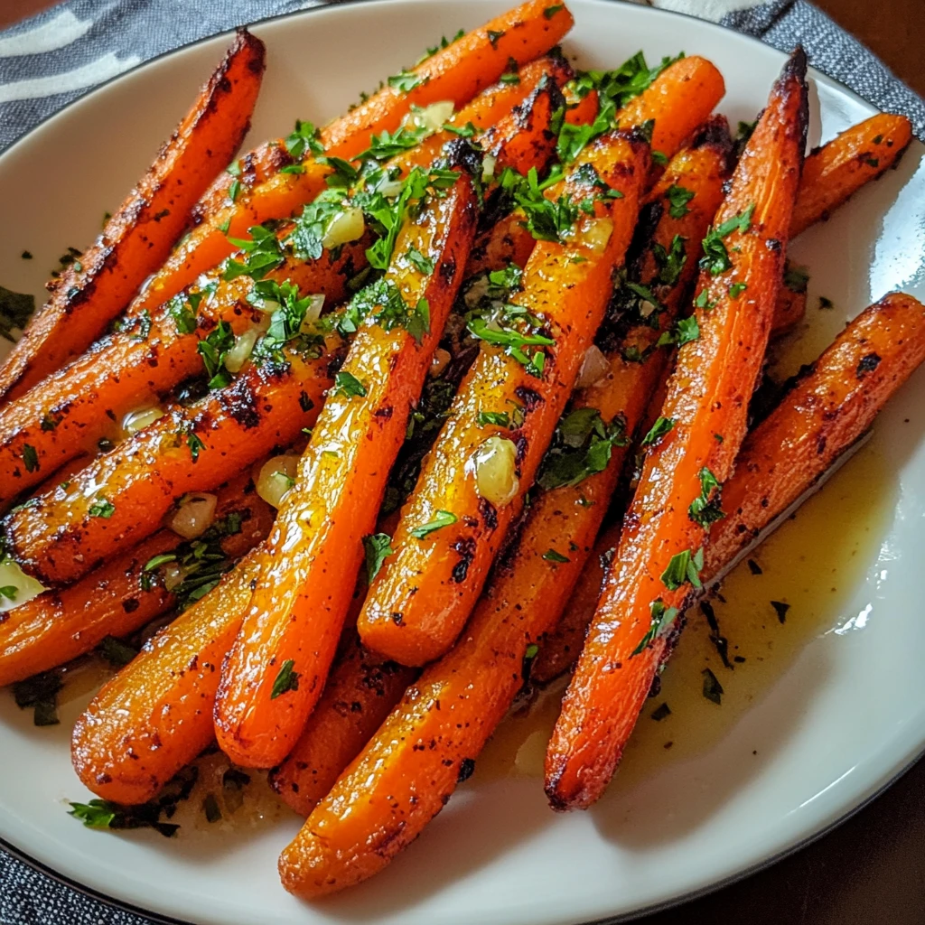 Honey Garlic Butter Roasted Carrots 25 Minutes Easy Delicious