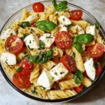 Italian Caprese Pasta Salad 7 Ingredients Easy Delicious