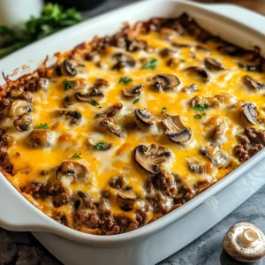 Keto Beef and Mushroom Casserole 5 Steps Amazing