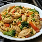 Lemon Chicken & Veggie Orzo Stir Fry 30 Minutes Amazing