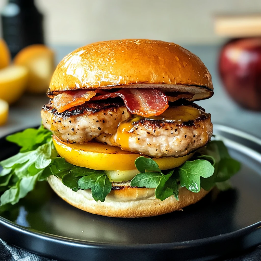 Maple Mustard Apple Chicken Burgers 6 Ingredients Perfect Delicious