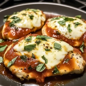 Mozzarella Chicken 4 Ingredients Quick Delicious