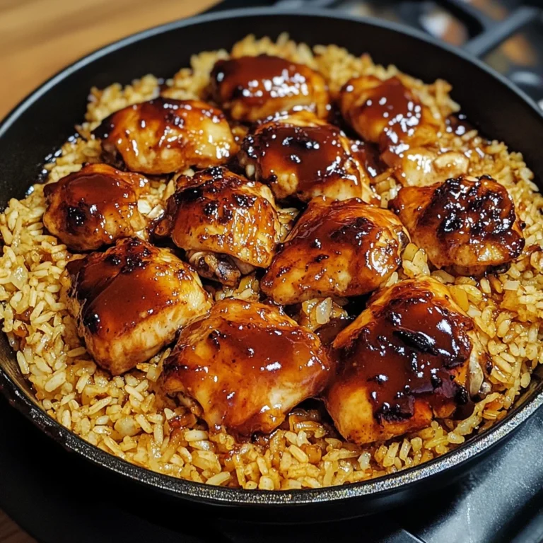 One-Pan Honey BBQ Chicken and Rice 30 Minutes Easy Delicious