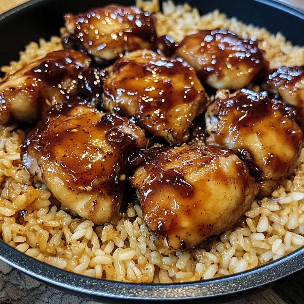 One-Pan Honey BBQ Chicken and Rice 30 Minutes Easy Delicious