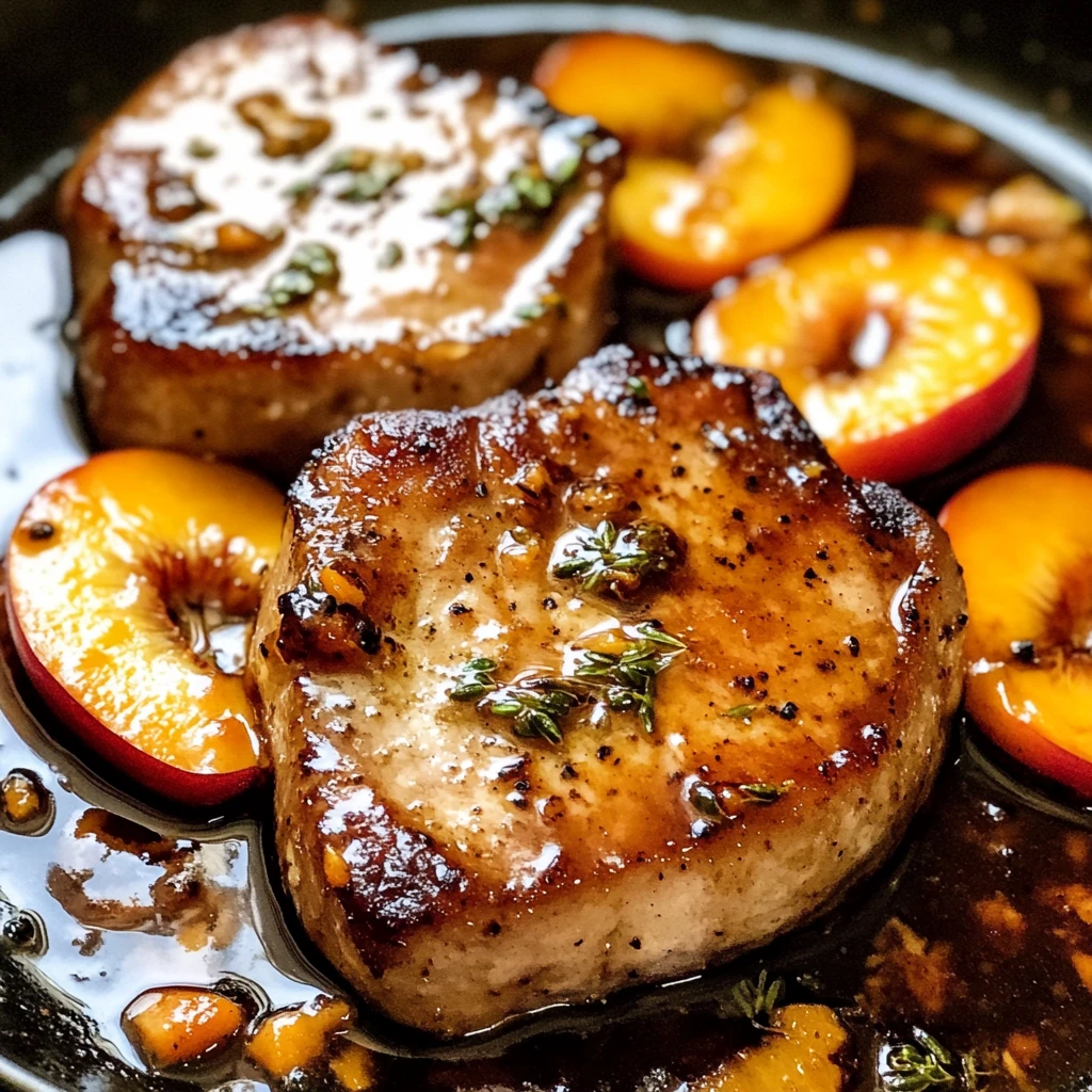 Peach Glazed Pork Chops 4 Servings Ultimate Delicious