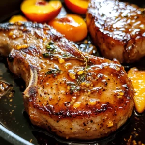 Peach Glazed Pork Chops 4 Servings Ultimate Delicious