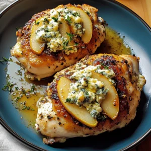Pear and Gorgonzola Stuffed Chicken 4 Servings Ultimate Delicious