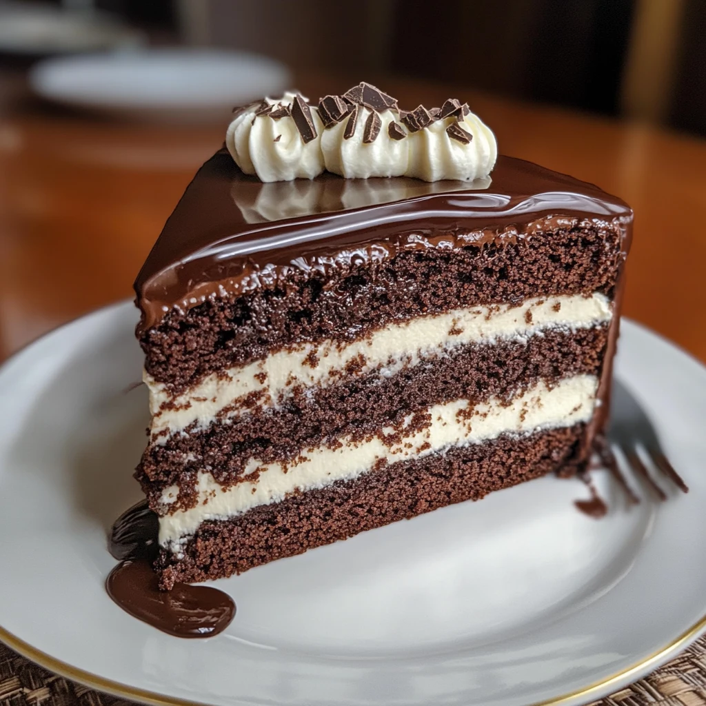 Perfect Chocolate Tuxedo Cake 3 Layers Easy Delicious