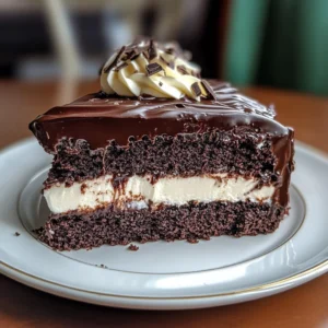 Perfect Chocolate Tuxedo Cake 3 Layers Easy Delicious