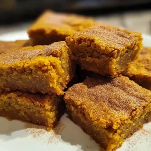 Pumpkin Snickerdoodle Blondies 30 Minutes Ultimate Delicious