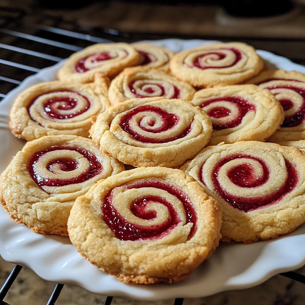 Raspberry Swirl Shortbread Cookies 5 Steps Easy Delicious