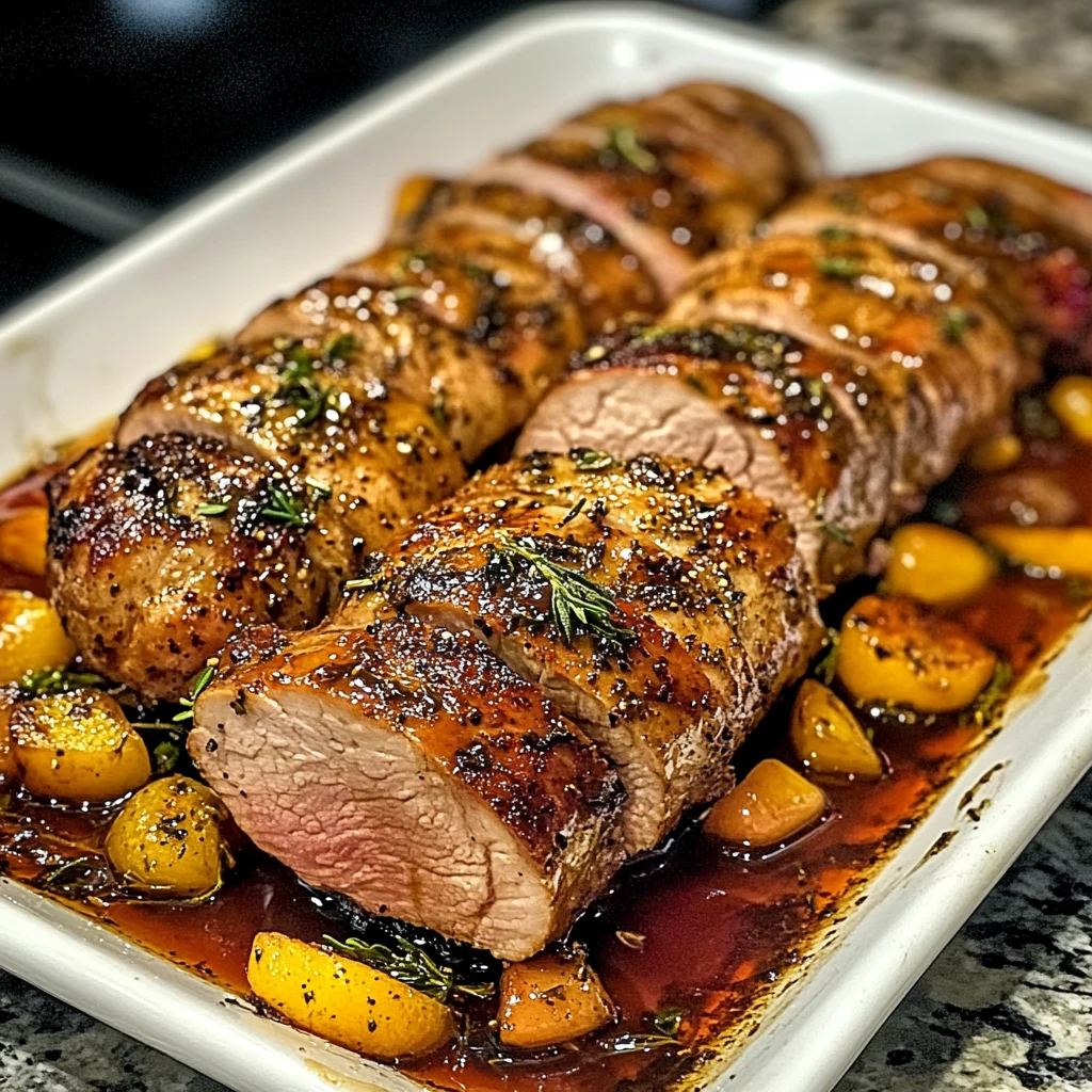Sheet Pan Maple Dijon Pork Tenderloin 30 Minutes Easy Delicious