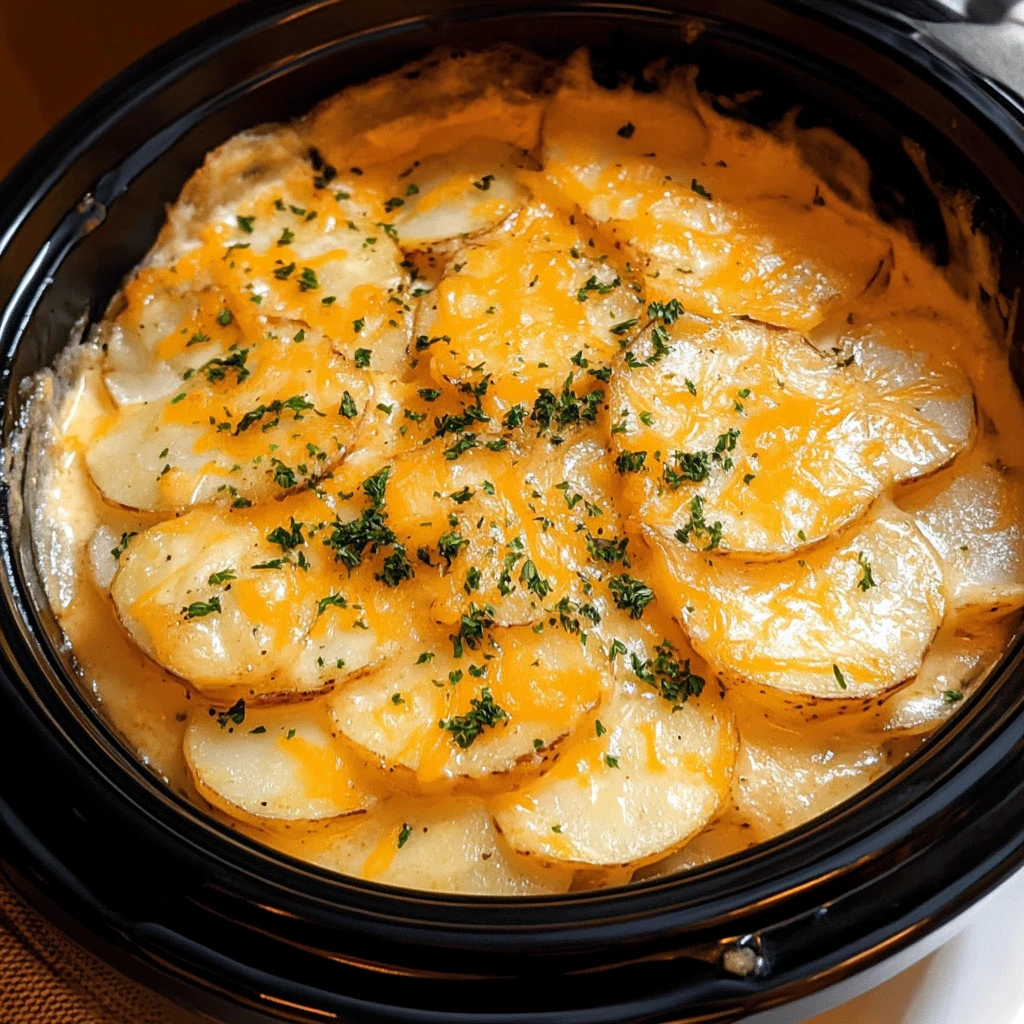 Slow Cooker Scalloped Potatoes 4 Servings Ultimate Delicious