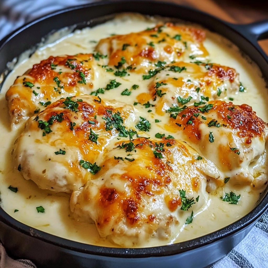 Smothered Cheesy Sour Cream Chicken 4 Ingredients Easy Delicious