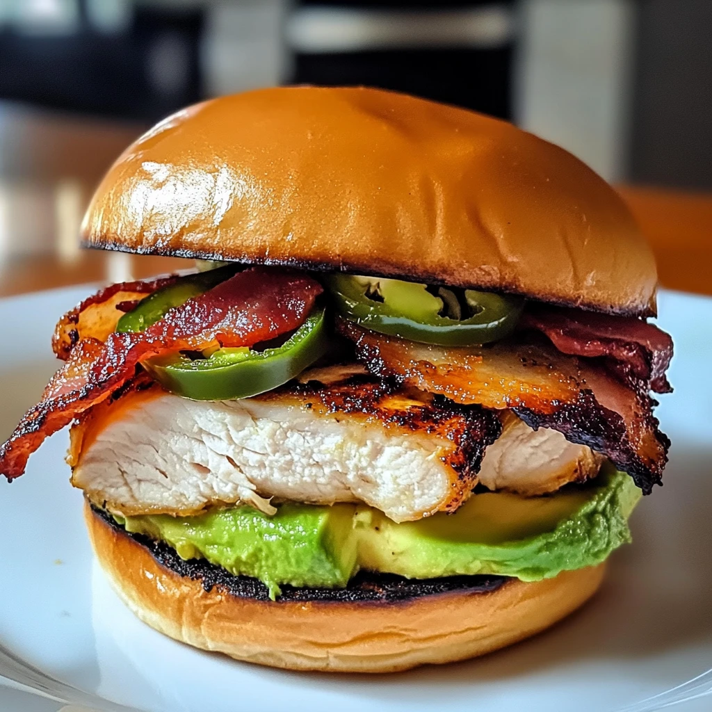 Spicy Grilled Chicken Avocado Sandwich 4 Servings Easy Delicious
