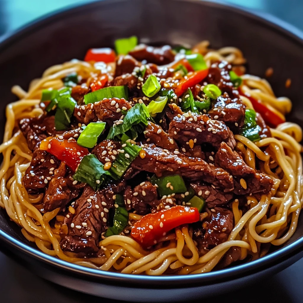 Sticky Beef Noodles 30 Minutes Easy Delicious