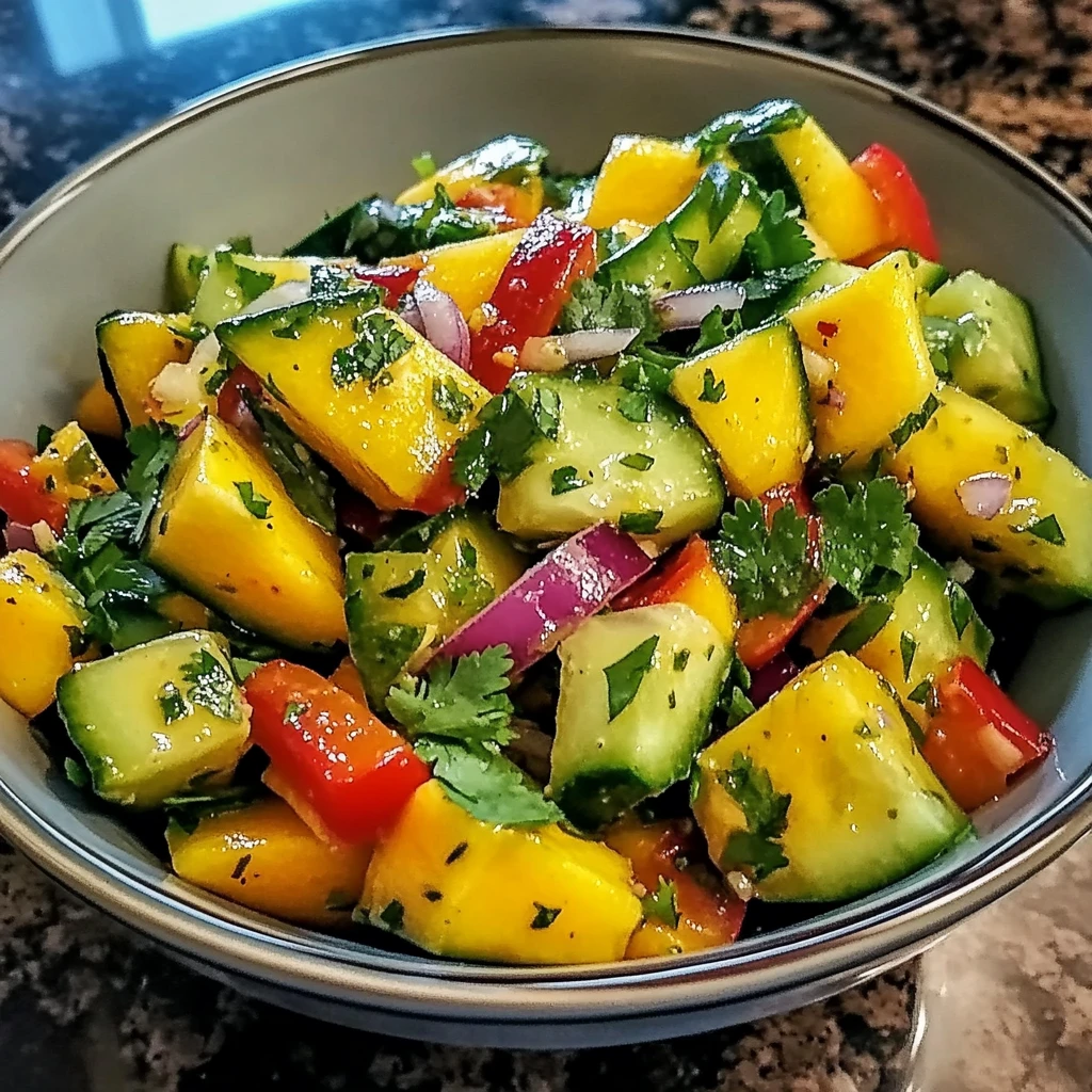 Thai Mango Cucumber Salad 4 Servings Easy Delicious
