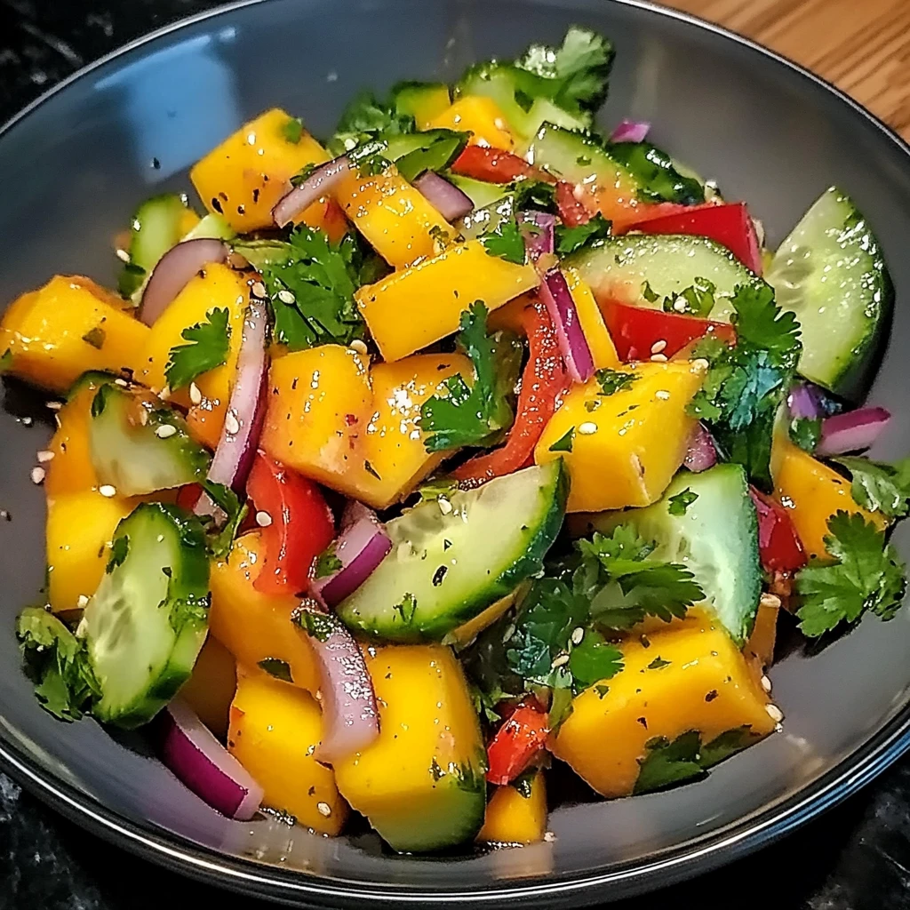 Thai Mango Cucumber Salad 4 Servings Easy Delicious