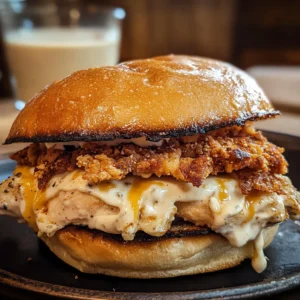 5-Ingredient Crack Chicken Sandwich 4 Servings Easy Delicious