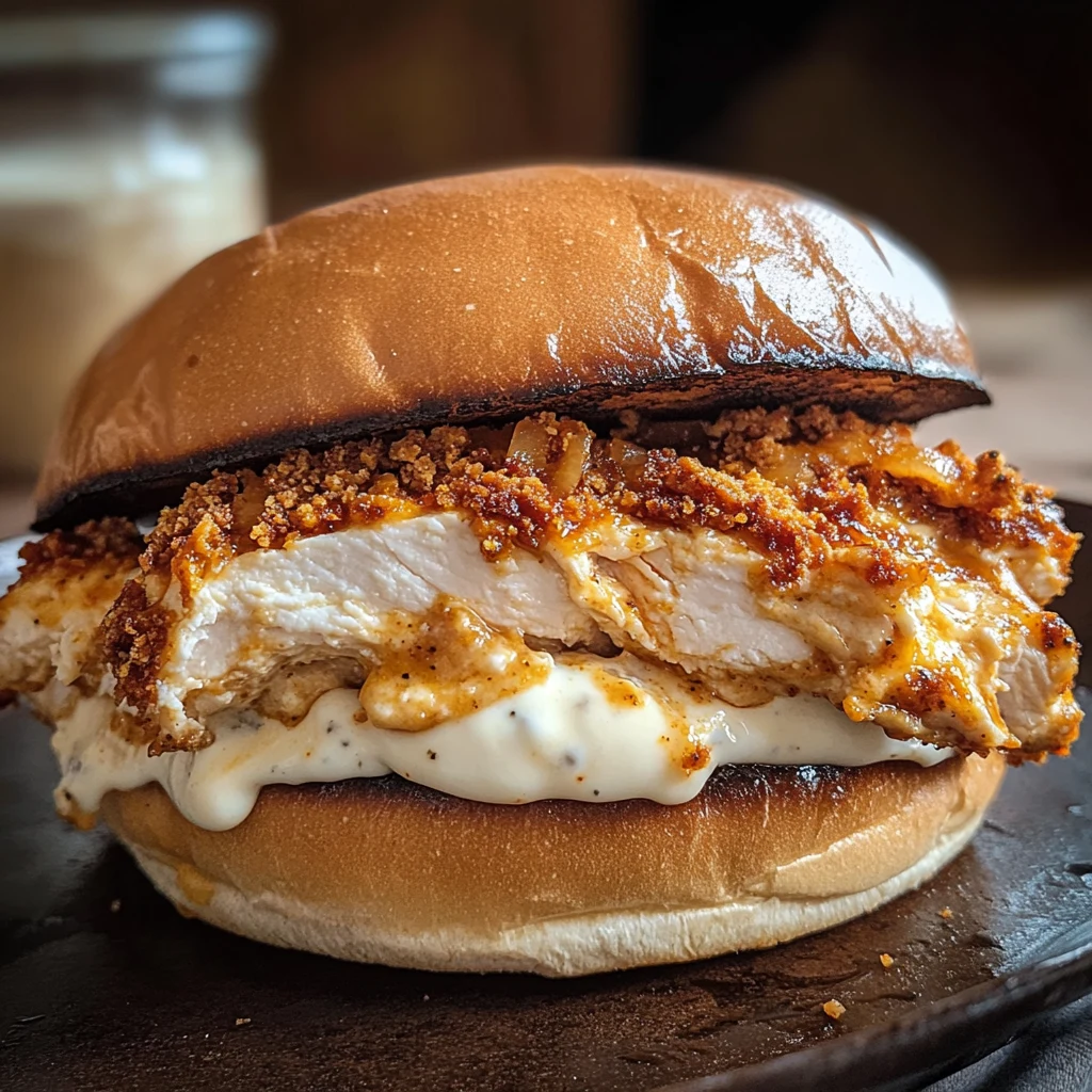 5-Ingredient Crack Chicken Sandwich 4 Servings Easy Delicious