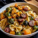 Autumn Sausage Pasta Squash 4 Servings Easy Delicious