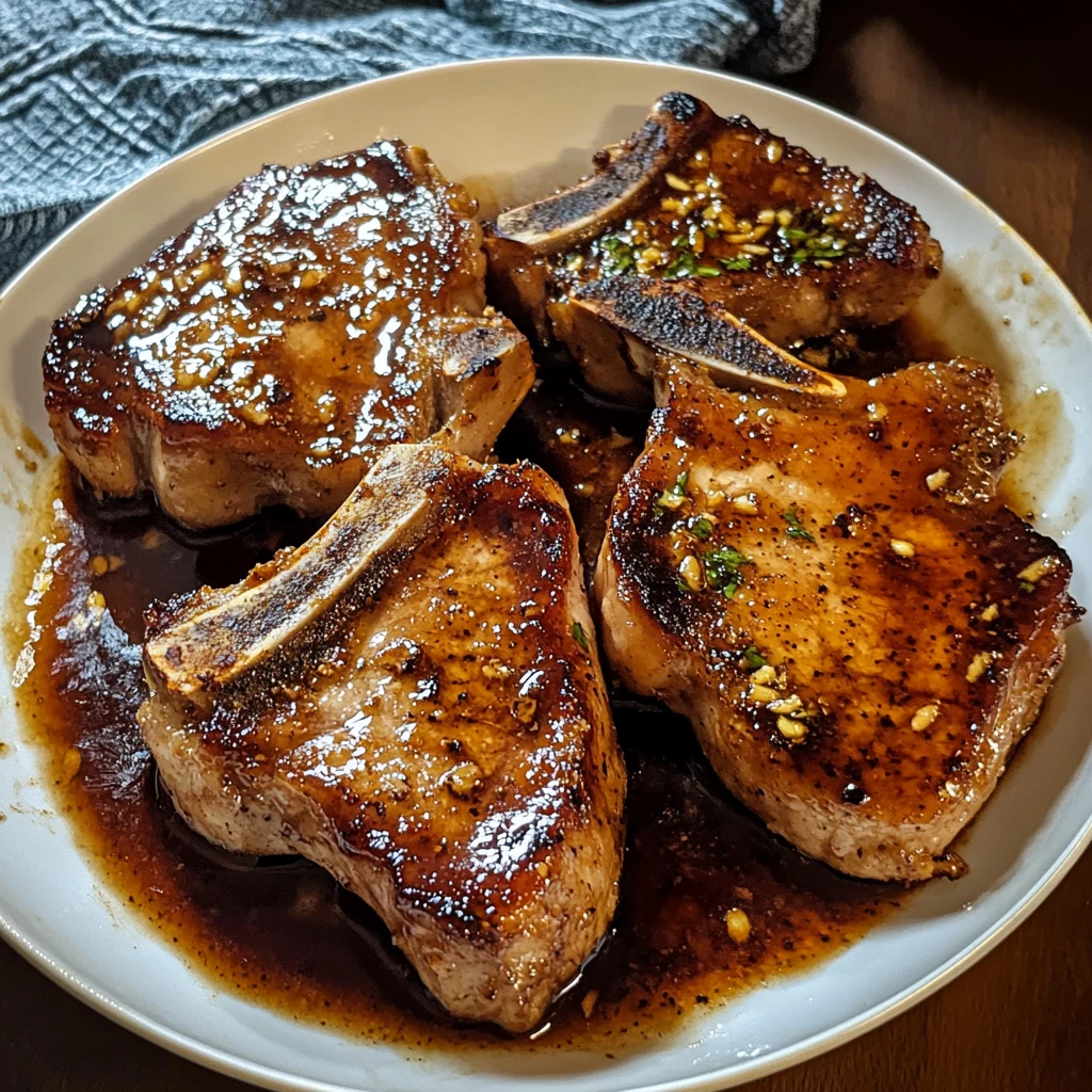 Brown Sugar Garlic Pork Chops 4 Servings Easy Delicious
