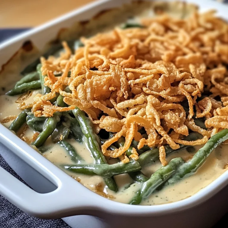 Campbell’s Green Bean Casserole 5 Steps Easy Delicious