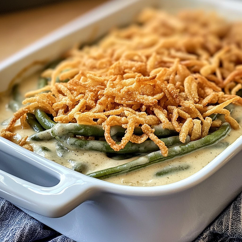 Campbell’s Green Bean Casserole 5 Steps Easy Delicious