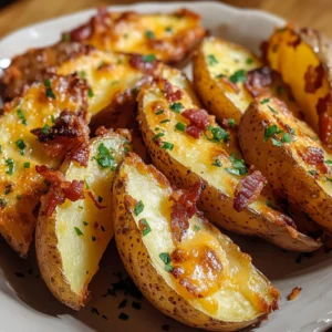 Cheddar Bacon Potato Wedges 30 Minutes Ultimate Delicious