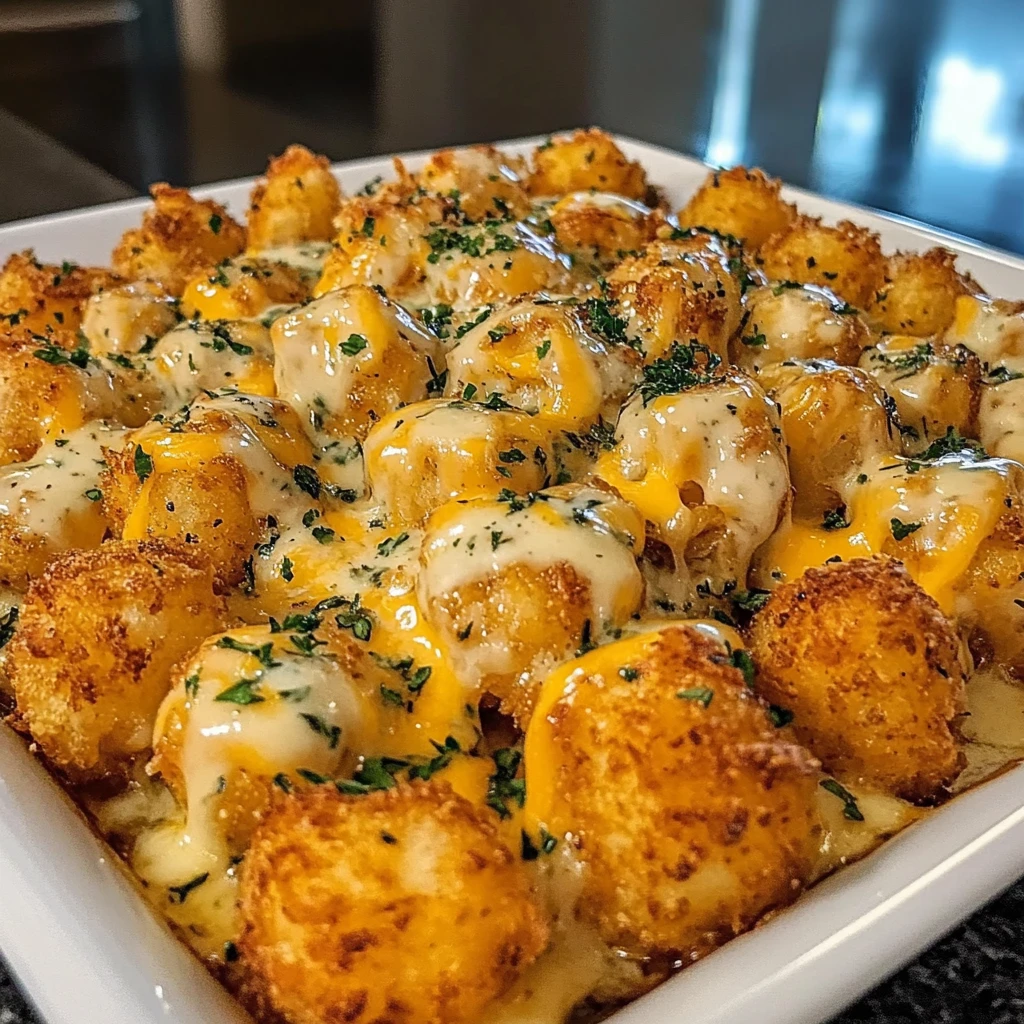 Cheddar Ranch Chicken Tater Tot Bake 30 Minutes Ultimate Delicious