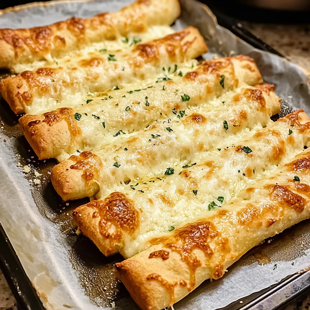 Cheesy Garlic Breadsticks 4 Servings Easy Delicious