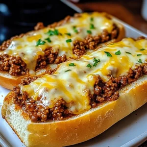 Cheesy Sloppy Joe Garlic Bread 30 Minutes Ultimate Delight