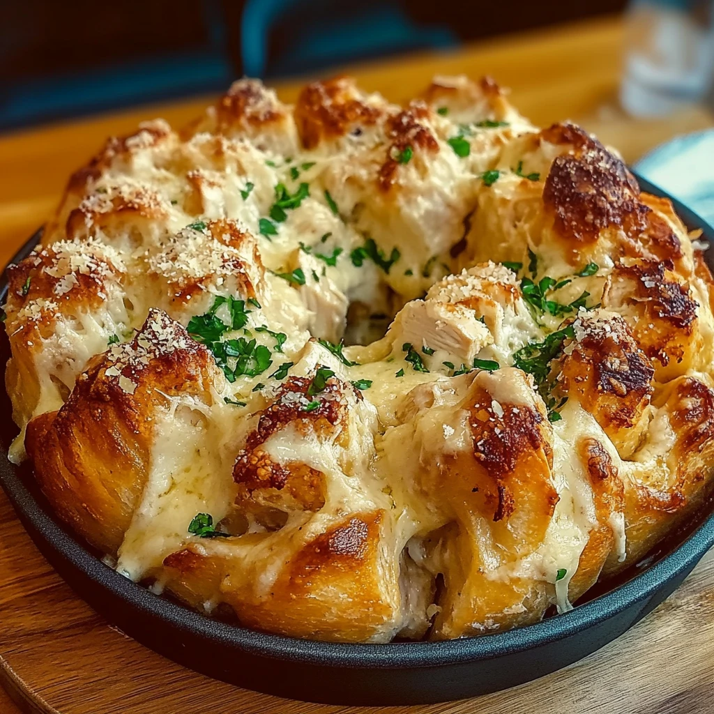 Chicken Alfredo Monkey Bread 5 Steps Ultimate Delicious