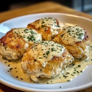Chicken Pillows with Creamy Parmesan Sauce 30 Minutes Easy Delicious