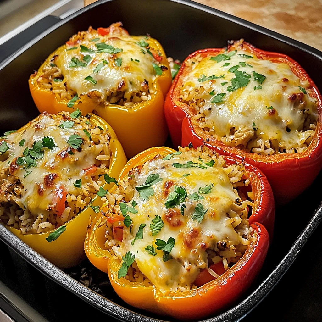 Chicken Stuffed Peppers 30 Minutes Easy Delicious