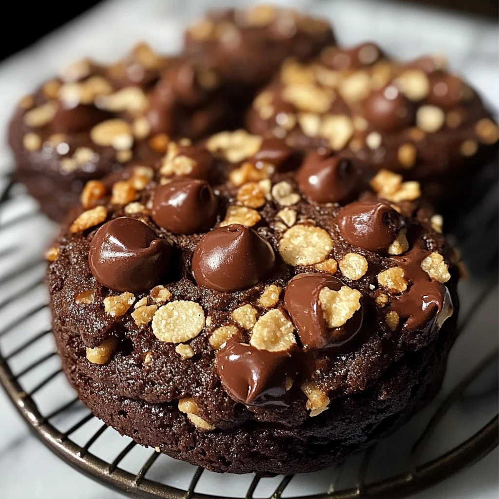Chocolate Hazelnut Crunch Cookies 10 Ingredients Supreme Delicious