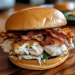 Chopped Chicken Bacon Ranch Sandwich 4 Servings Awesome Delicious
