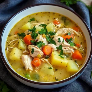 Comforting Chicken Soup with Potatoes 30 Minutes Easy Delicious