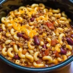 Cozy Crock Pot Cheddar Chili Mac 4 Servings Awesome Delicious