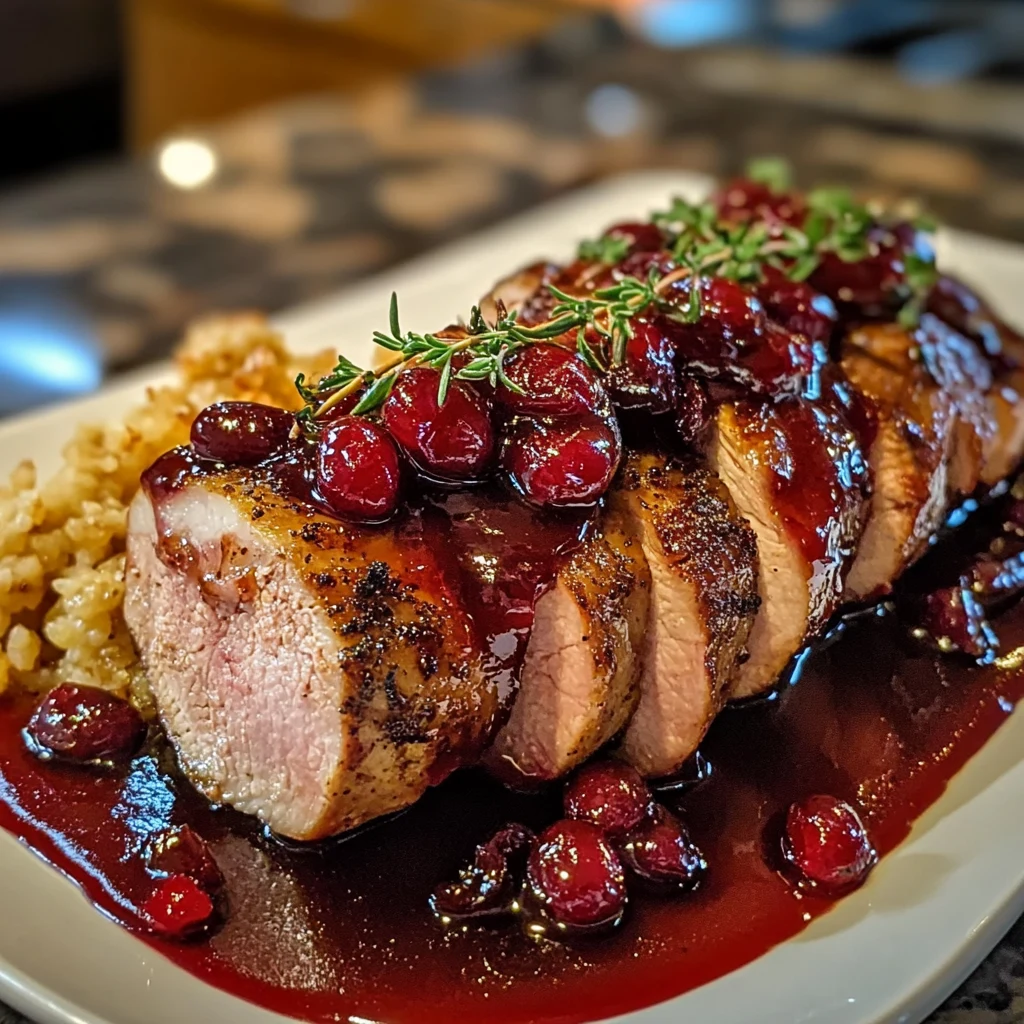 Cranberry Glazed Pork Tenderloin 30 Minutes Easy Delicious