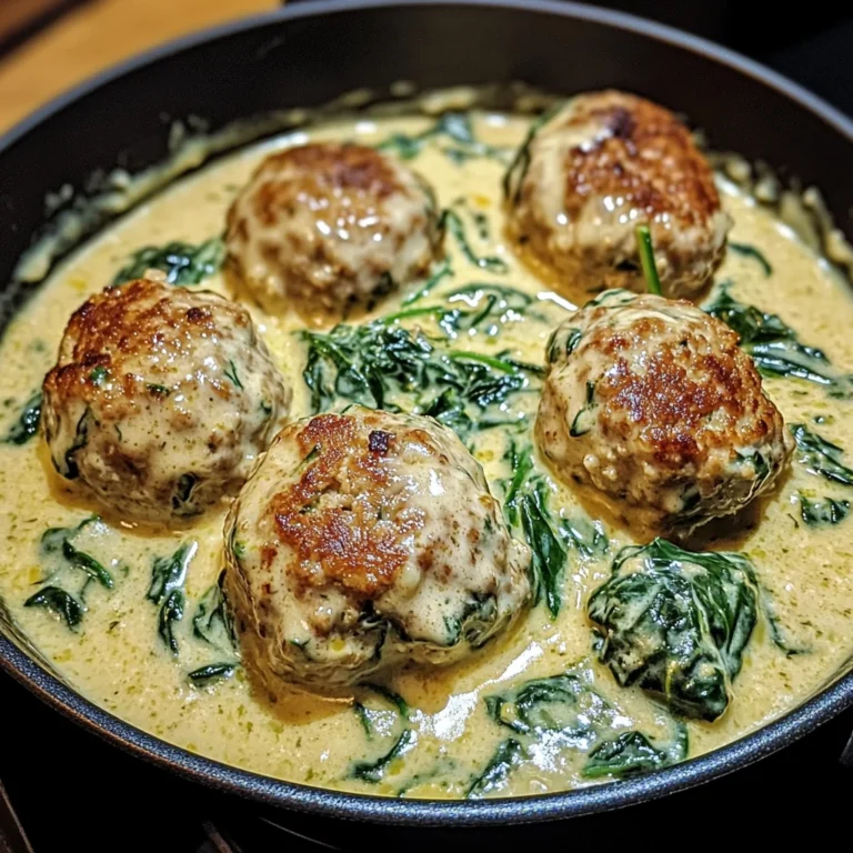 Creamy Spinach Turkey Meatballs 30 Minutes Easy Delicious