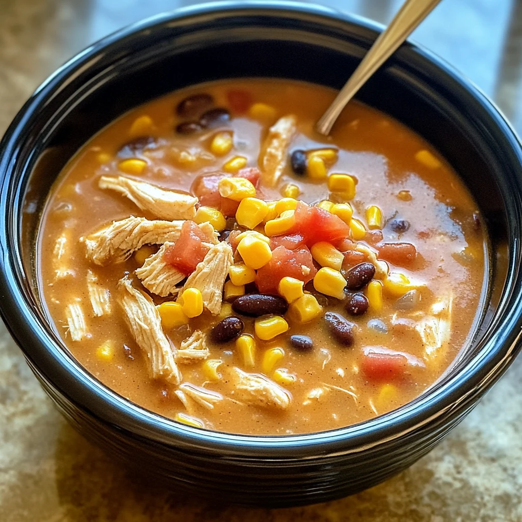 Crockpot Chicken Tortilla Soup 7 Ingredients Amazing