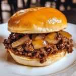 French Onion Beef Sloppy Joes 4 Servings Ultimate Delicious