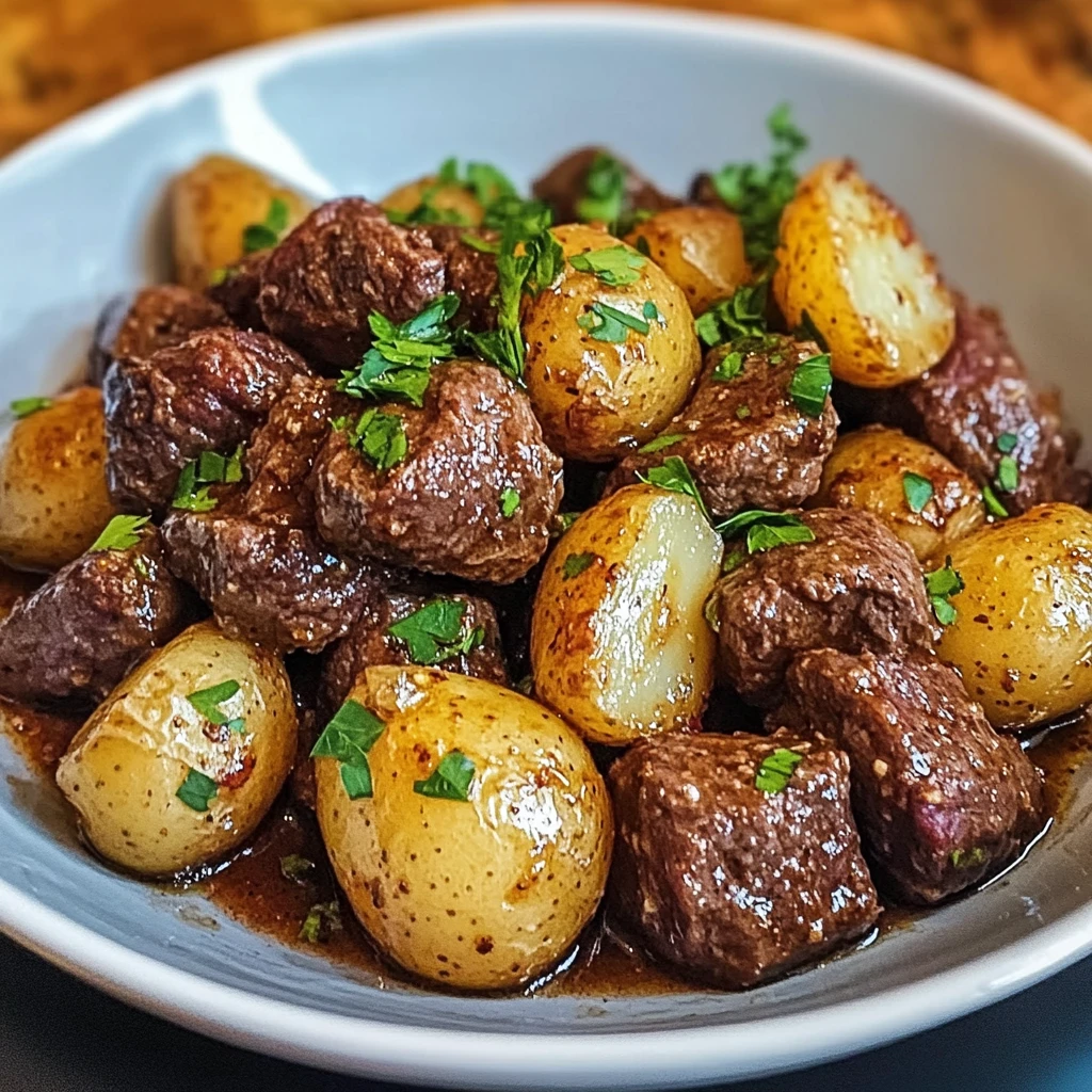 Garlic Butter Beef Bites and Potatoes: 5 Steps to Delicious