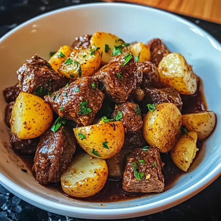 Garlic Butter Beef Bites and Potatoes: 5 Steps to Delicious
