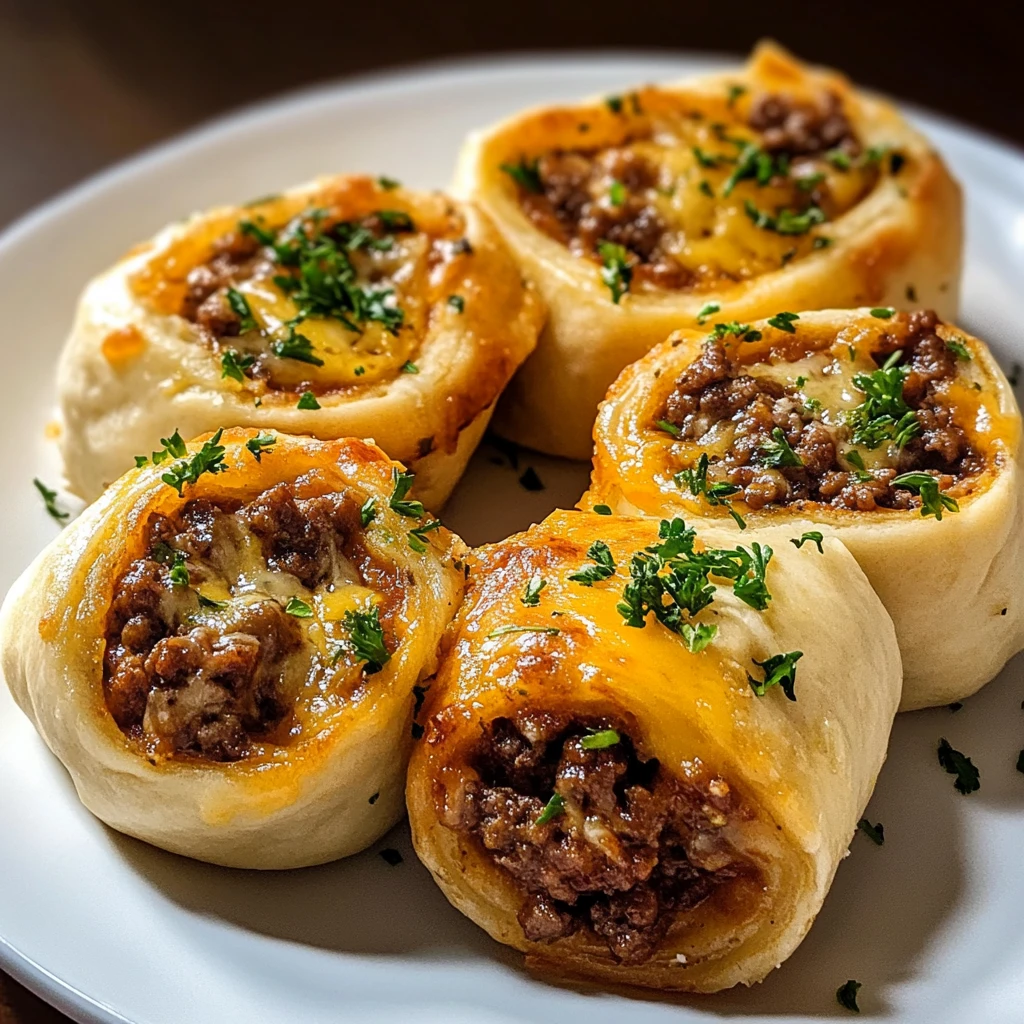 Garlic Butter Cheeseburger Rollups 30 Minutes Easy Delicious