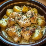 Garlic Parmesan Crockpot Chicken and Potatoes 4 Servings Easy Delicious
