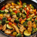 Healthy Chicken and Vegetables Skillet 30 Minutes Easy Delicious