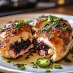 Melty Blackberry Jalapeño Stuffed Chicken 4 Servings Ultimate Delicious