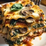 Mushroom and Spinach Lasagna 4 Servings Perfect Delicious